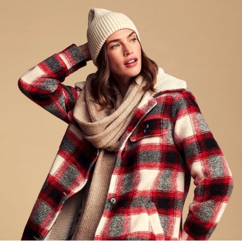 Joe Fresh Plaid Sherpa Jacket
